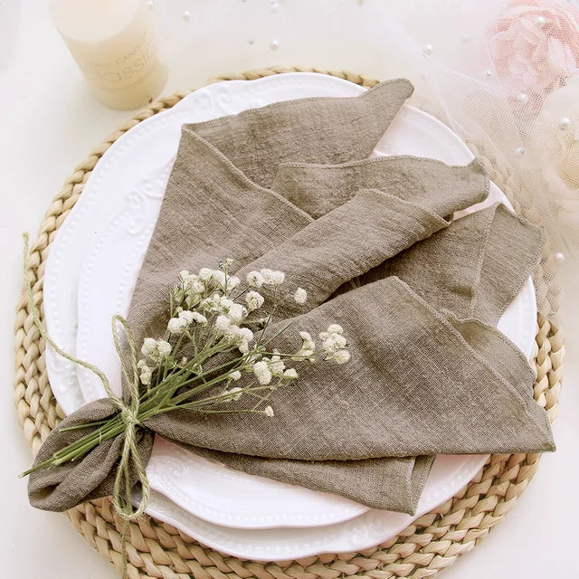 10-Piece Gauze Napkin Set for Parties and Special Occasions
