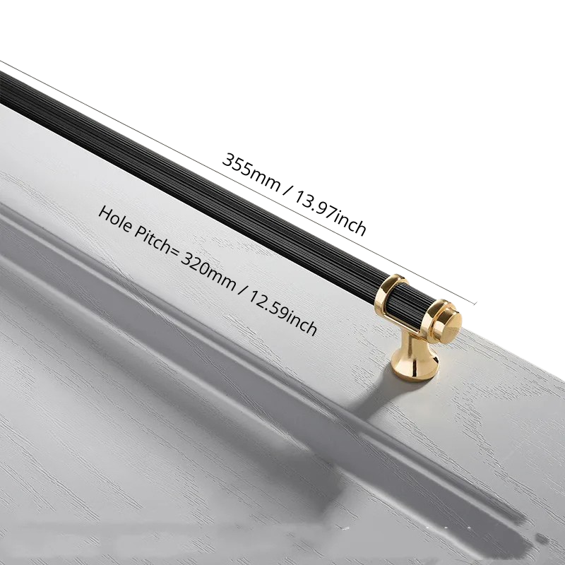 Cabinet Drawer Handle, Double Color Long Door Handle