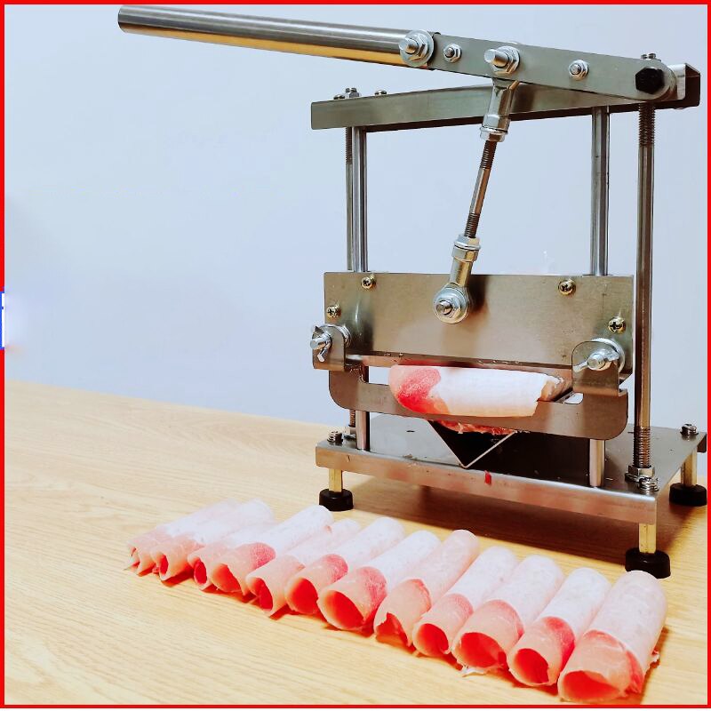 Commercial Manual Meat Chopping Machine Roll Meat Slicer