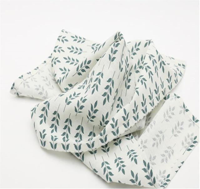 Fresh Pastoral Style Leaf Design Cotton Linen Towel