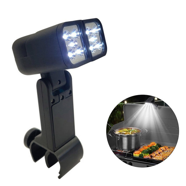 LED Portable BBQ Grill Light Lights Lamp with Handle Mount Clip