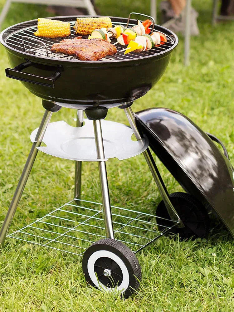 Outdoor BBQ Stove Portable Barbecue Grill Charcoal Grill Stove Push Pull