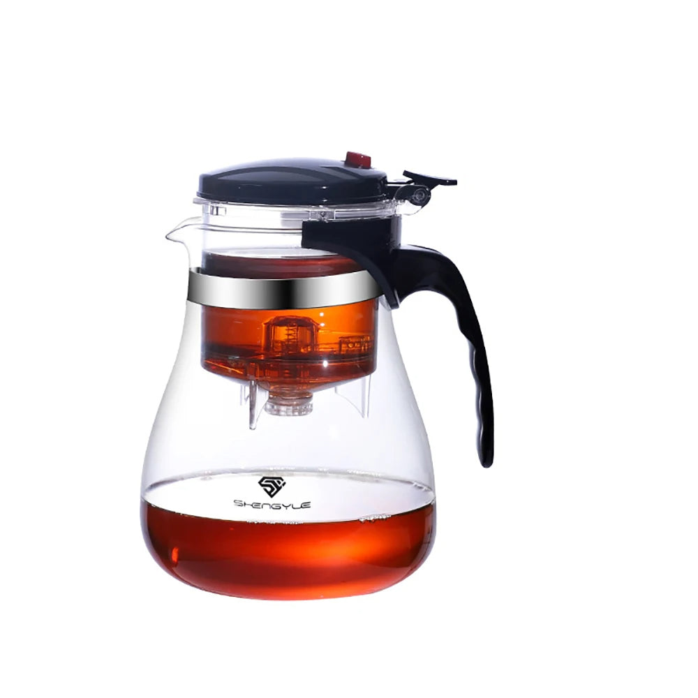 Tea Pot For Tea With Infuser Glass Kettle Heat Resistant Teapot