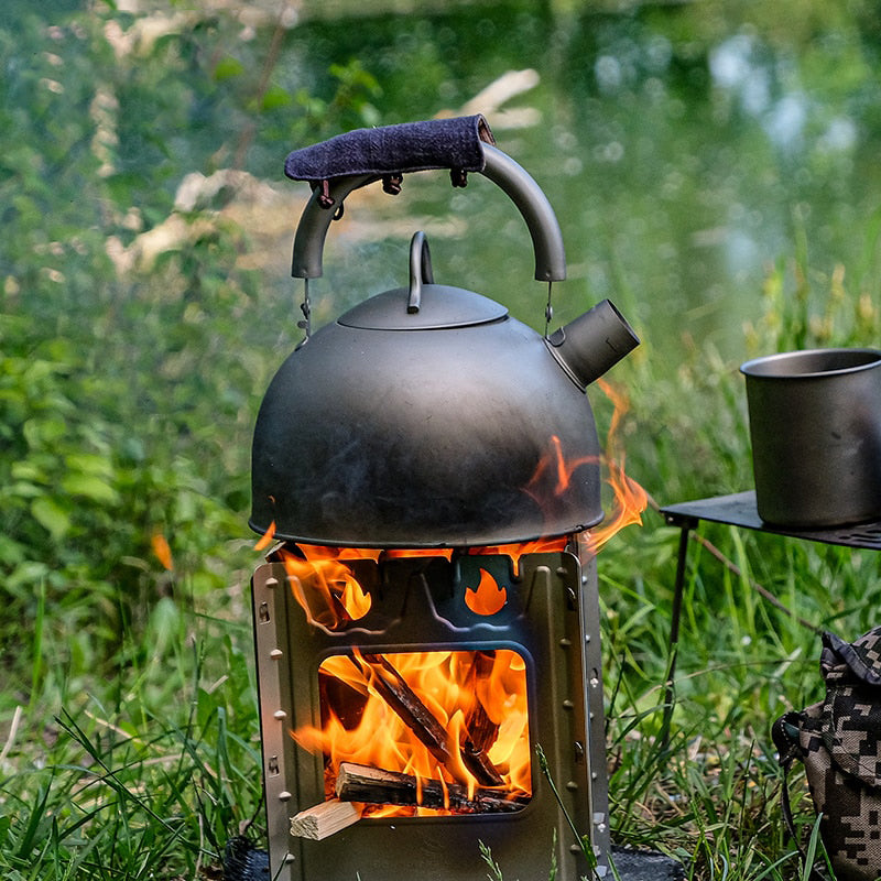 Titanium Whistling Kettle Big Capacity Water Jug Tea Pot Stovetop Pot