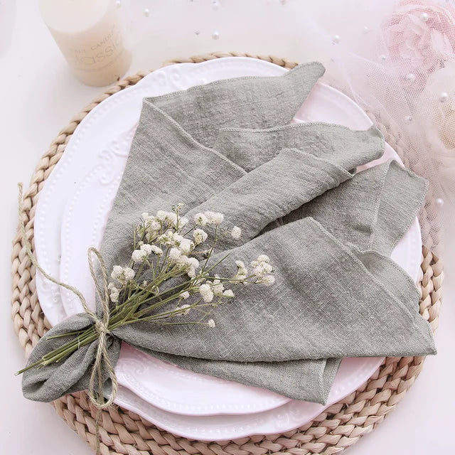 10-Piece Gauze Napkin Set for Parties and Special Occasions