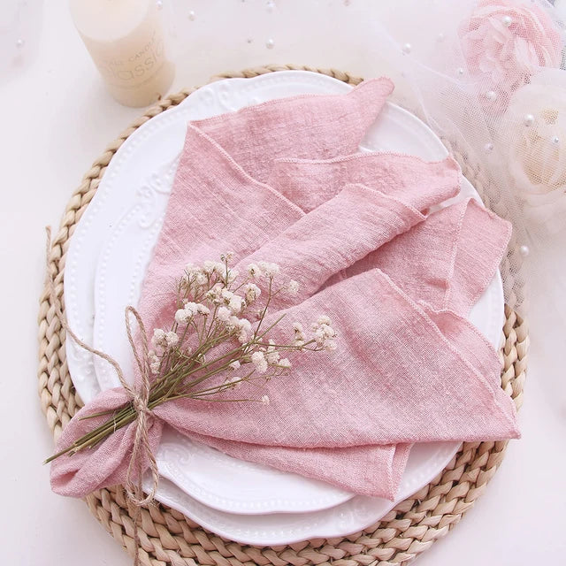 10-Piece Gauze Napkin Set for Parties and Special Occasions