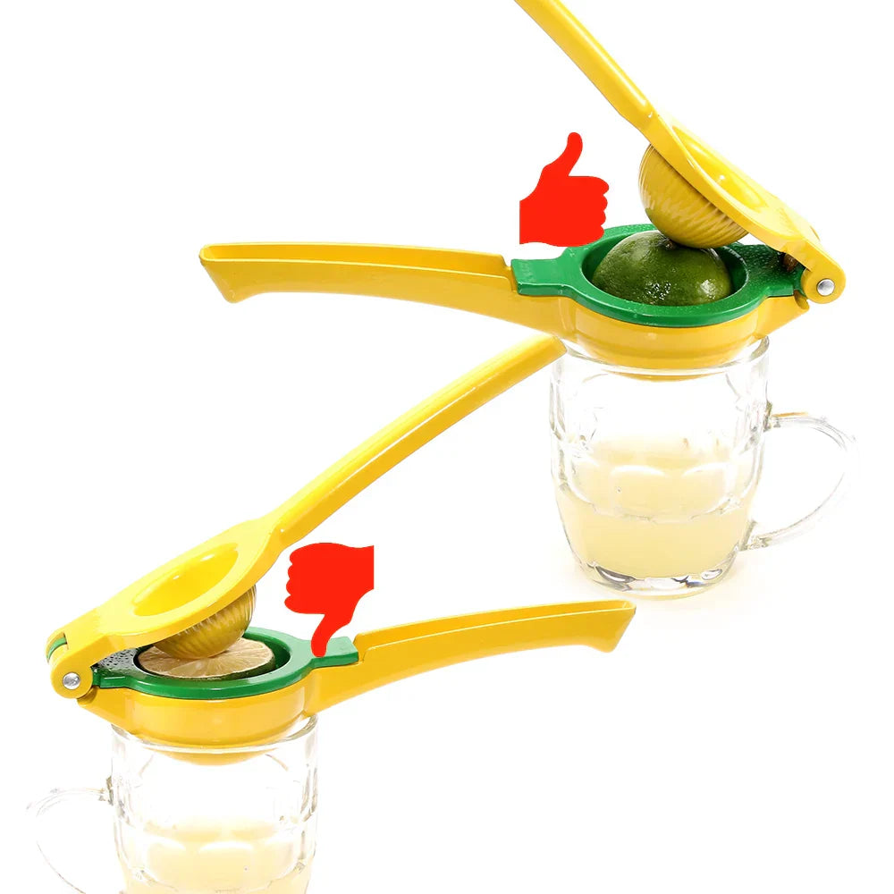 2-In-1 Aluminum Lemon Lime Squeezer and Hand Manual Citrus Juicer