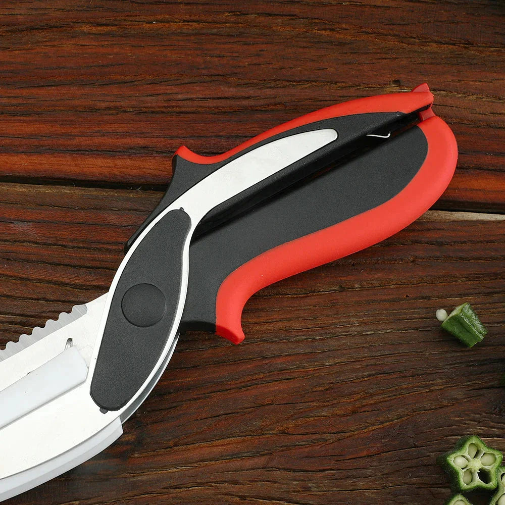 2 in 1 Multifunction Stainless Steel Kitchen Scissor With Handle