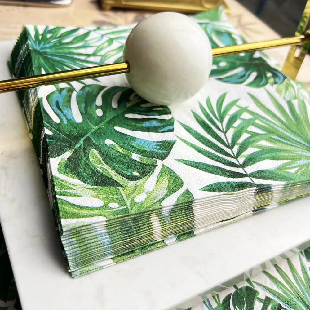 20pcs Exquisite Printing Napkins Paper Fresh Dining Tables Paper Napkin