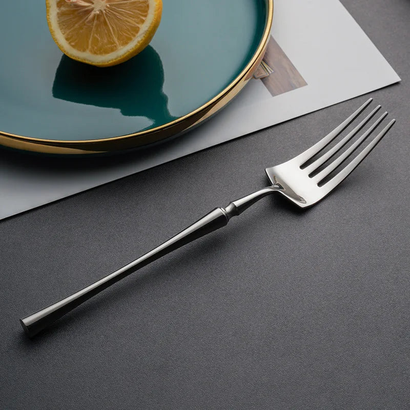 24 Pcs Silverware Dinnerware Set Forks Knives Spoons Tea Spoons