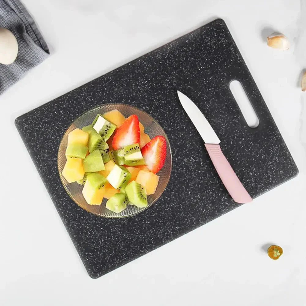 3PCS Plastic Cutting Board Set Square Double-sided Cutting Board