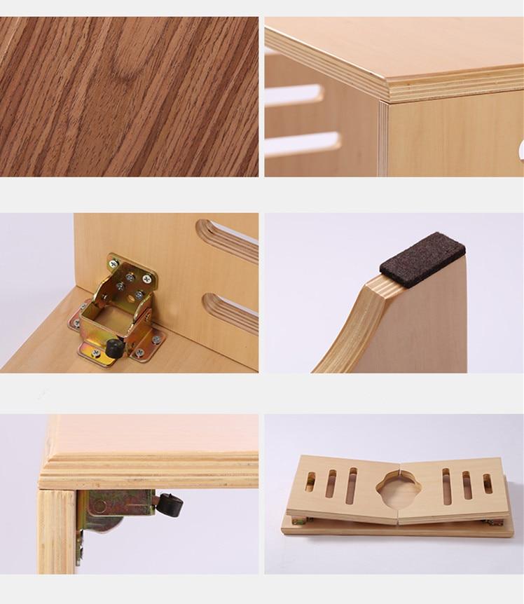 5 Pcs Set Modern Low Floor Legs Wooden Table Stylish Furniture