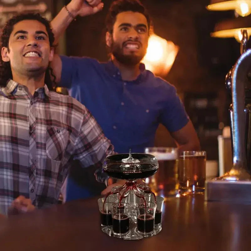 6 Shot Glass Dispenser And Holder Dispenser For Filling Liquids Shots