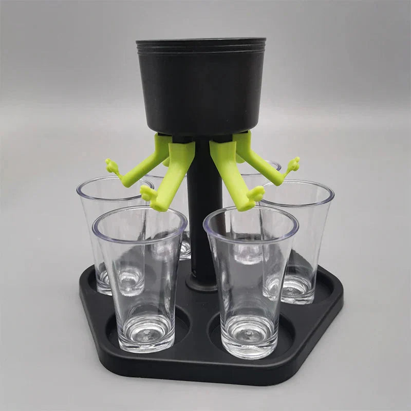 6 Shot Glass Dispenser Liquor Drinking Tools Bar Accessories