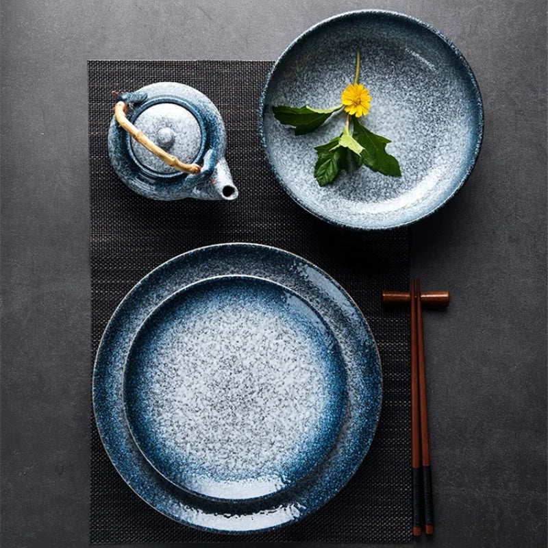 6/8/10" Deep Shallow Ceramic Dinner Dish Porcelain Tableware Plate