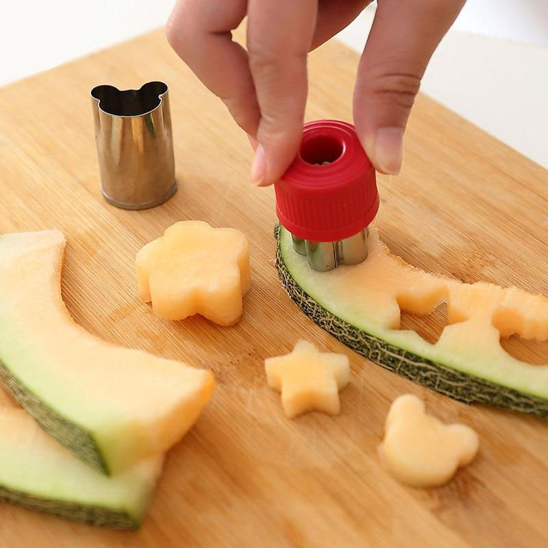 8pcs set Flower Star Shape Vegetable Fruit Cutter Mold Slicer