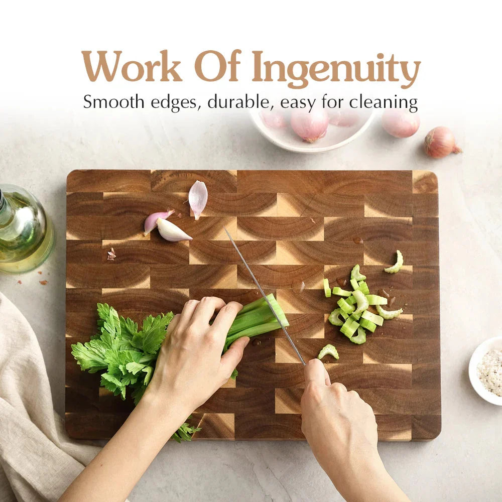 Acacia Wood Chopping Board Double sided kitchen Accessory Cutting Board