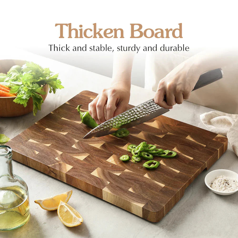 Acacia Wood Chopping Board Double sided kitchen Accessory Cutting Board