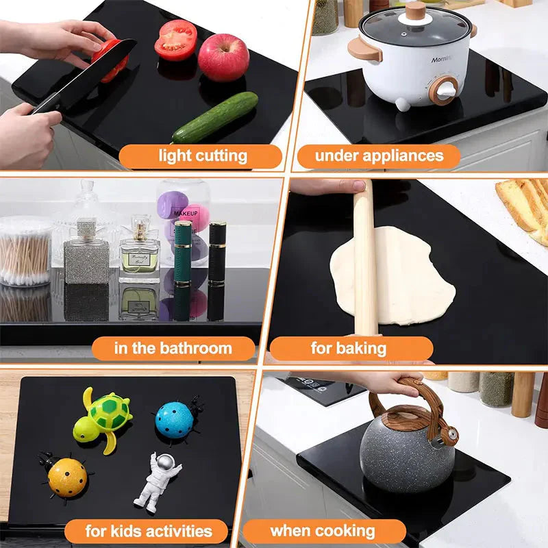 Acrylic Cutting Board with Counter Clear Acrylic Cutting Board for Kitchen