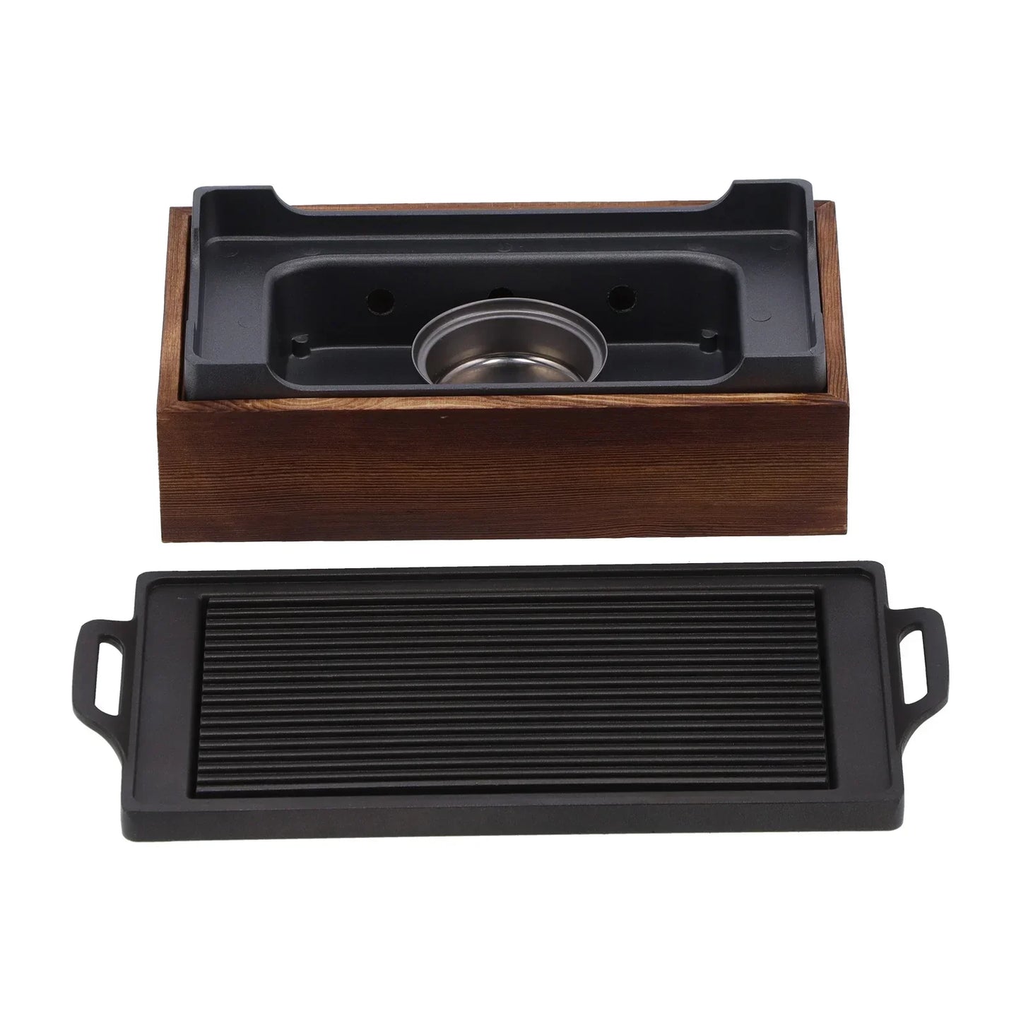 Aluminum Multifunctional Smokeless Tray Non Stick BBQ Plate Grill Pan