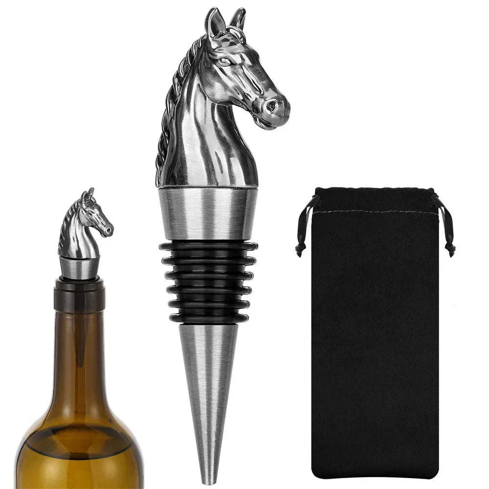 Animal Design Wine Stopper Zinc Alloy Silicone Beverage Bottle Stopper