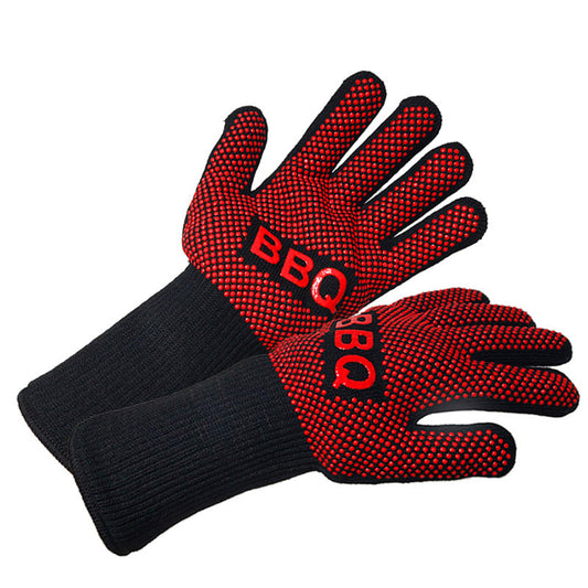 BBQ Gloves Heat Resistant Barbecue Grill Glove Oven Mitts Oven Gloves