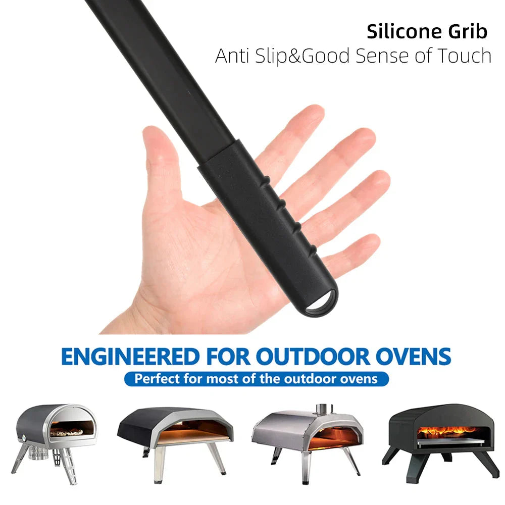 Big Pizza Perforated Shovel Paddle Handle for Oven Pizza Baking Tool