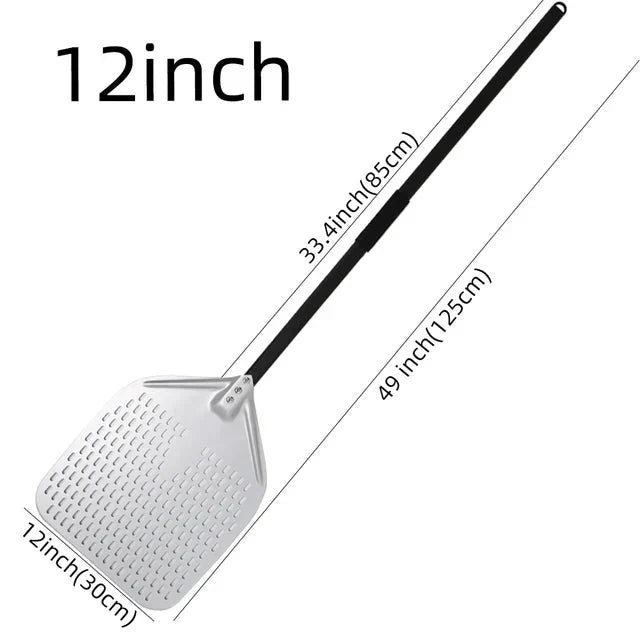 Big Pizza Perforated Shovel Paddle Handle for Oven Pizza Baking Tool