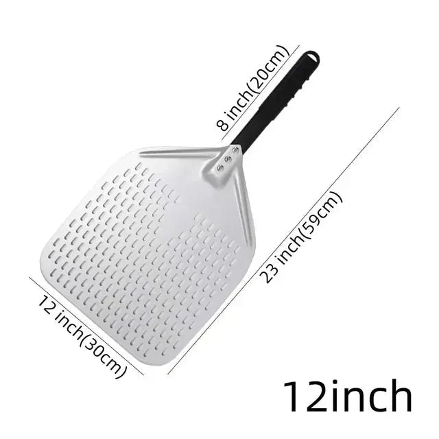Big Pizza Perforated Shovel Paddle Handle for Oven Pizza Baking Tool
