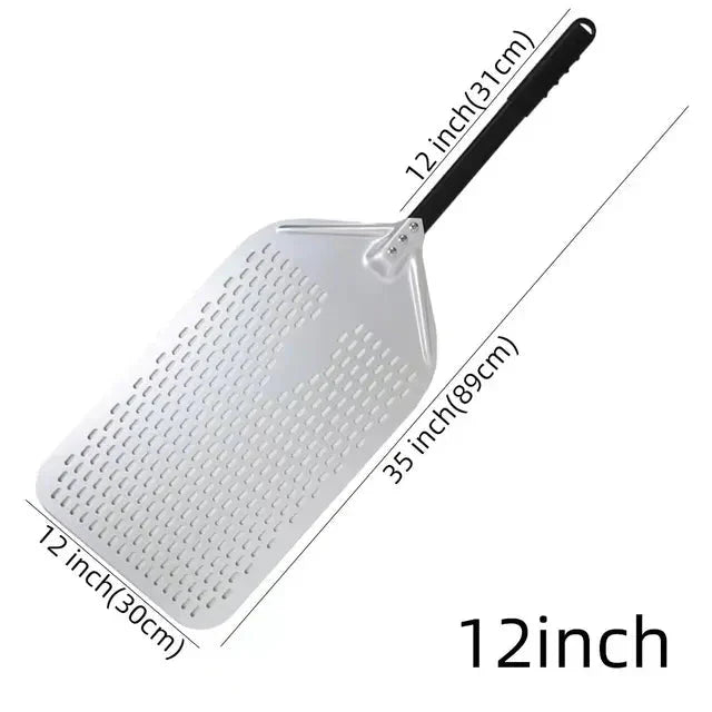 Big Pizza Perforated Shovel Paddle Handle for Oven Pizza Baking Tool