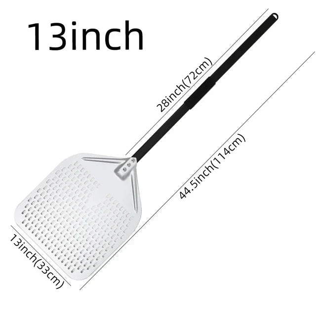 Big Pizza Perforated Shovel Paddle Handle for Oven Pizza Baking Tool