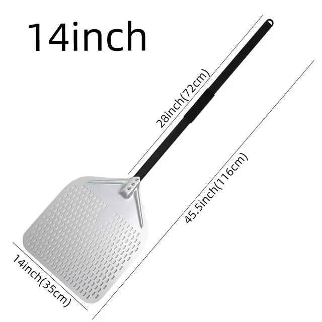 Big Pizza Perforated Shovel Paddle Handle for Oven Pizza Baking Tool