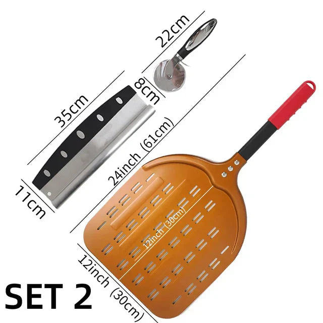 Big Pizza Shovel Turning Paddle Hard Short Handle Square Pizza Turner