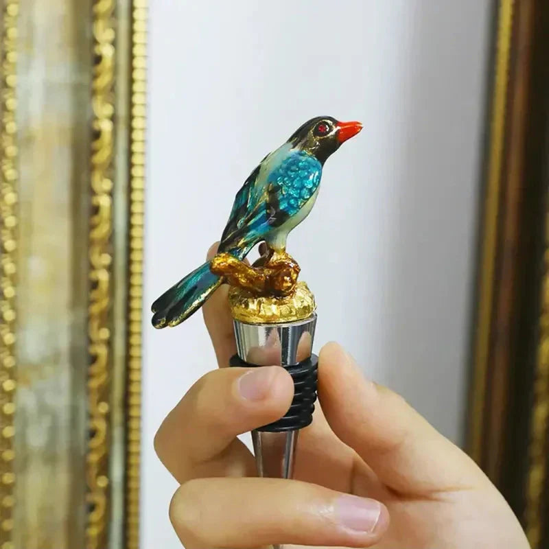 Bird Metal Wine Bottle Stopper Handmade Stopper Home Bar Accessories