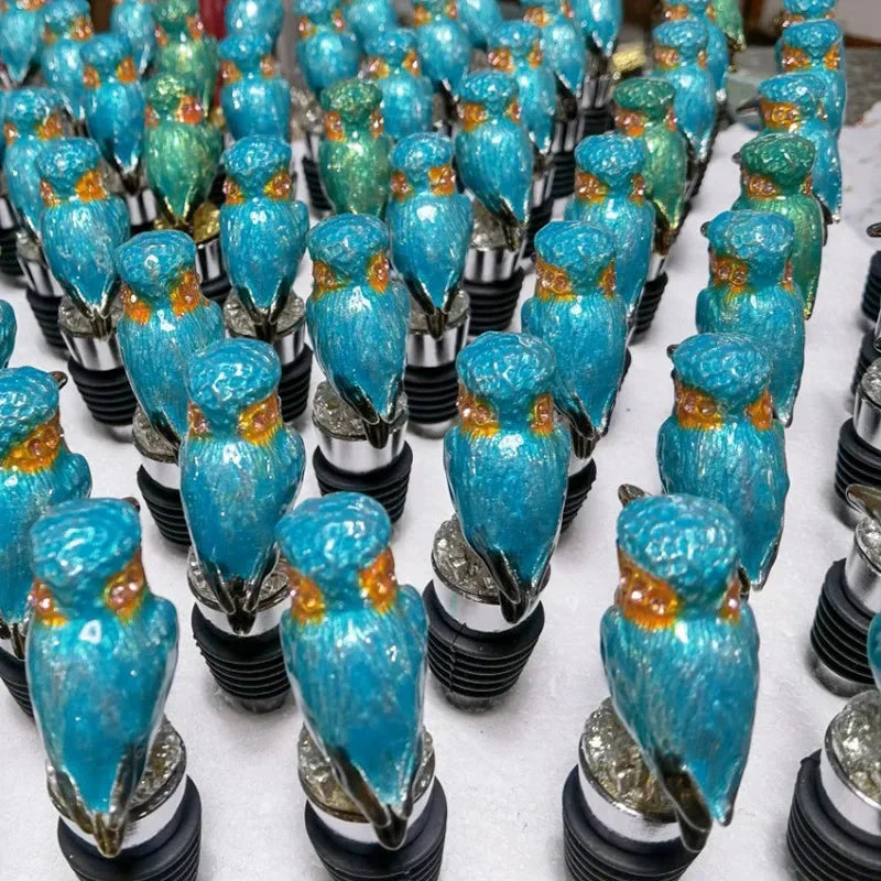 Bird Metal Wine Bottle Stopper Handmade Stopper Home Bar Accessories