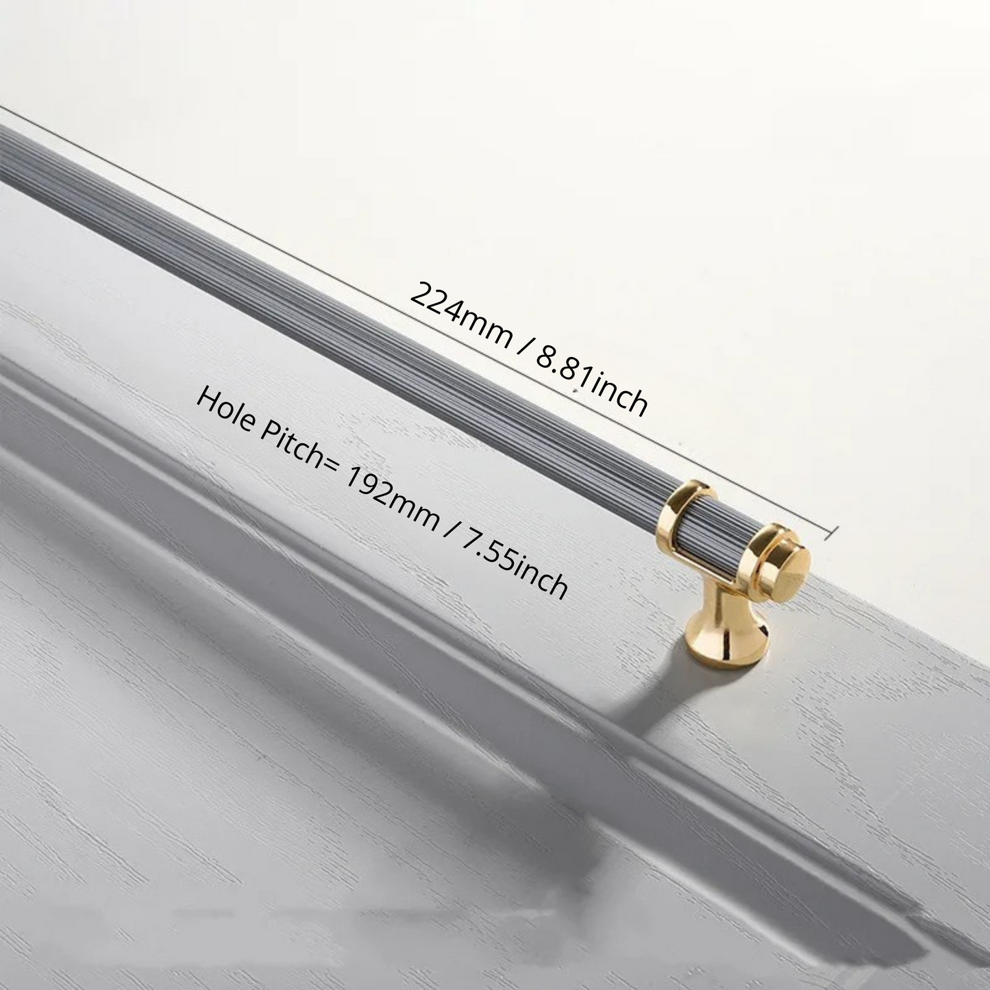 Cabinet Drawer Handle, Double Color Long Door Handle