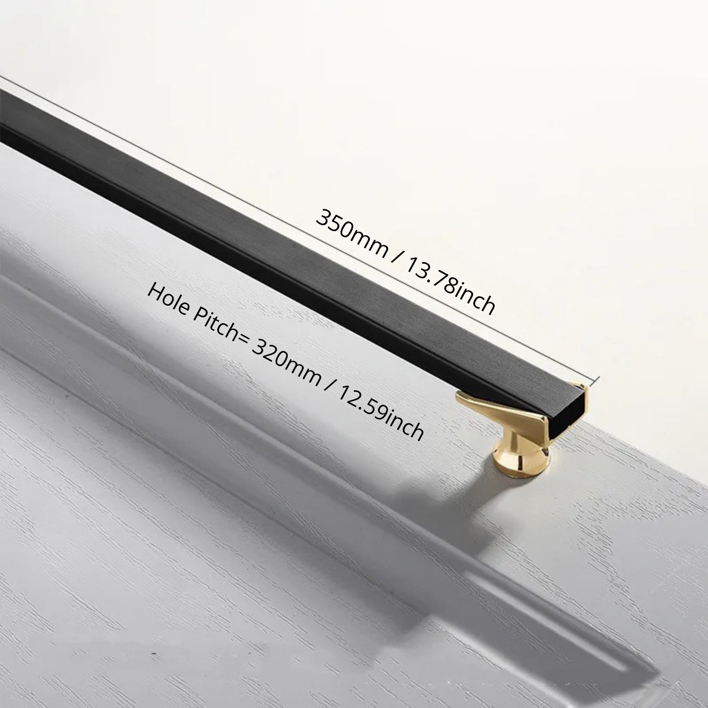 Cabinet Drawer Handle, Double Color Long Door Handle