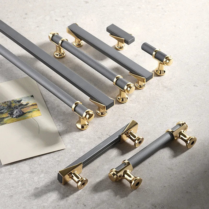 Cabinet Drawer Handle, Double Color Long Door Handle