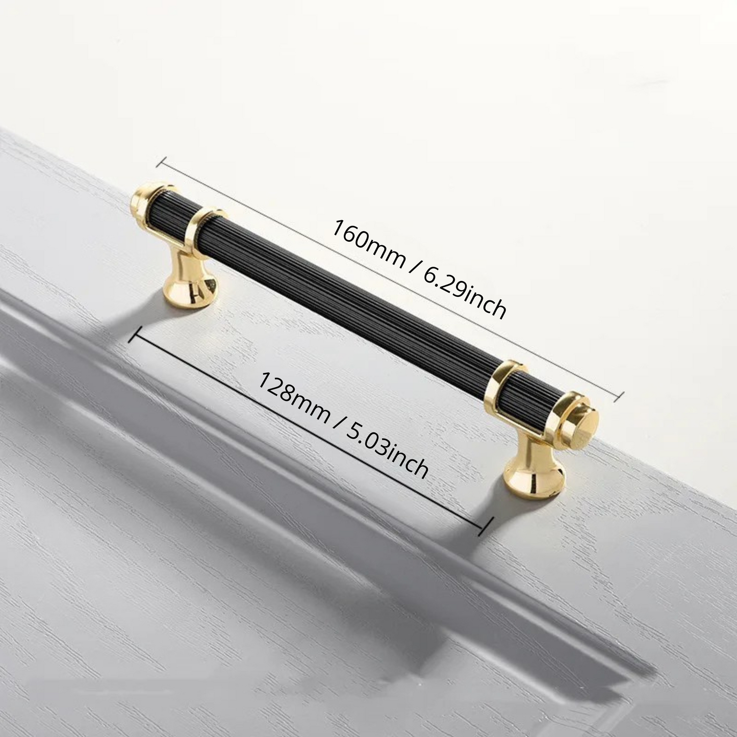 Cabinet Drawer Handle, Double Color Long Door Handle