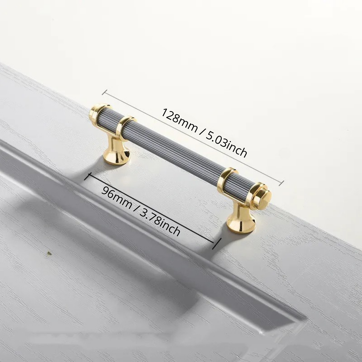 Cabinet Drawer Handle, Double Color Long Door Handle