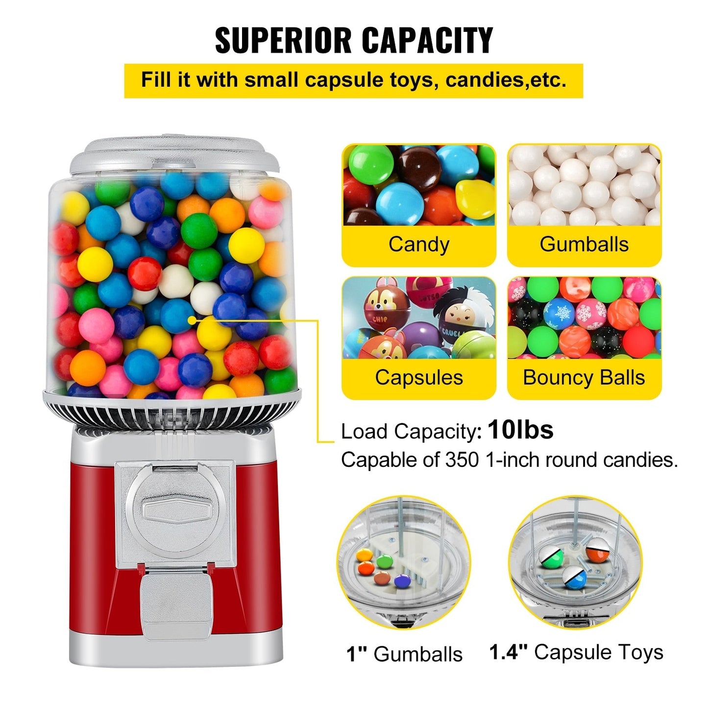 Candy Vending Machine Dispenser With Keys Commercial Candy Machine