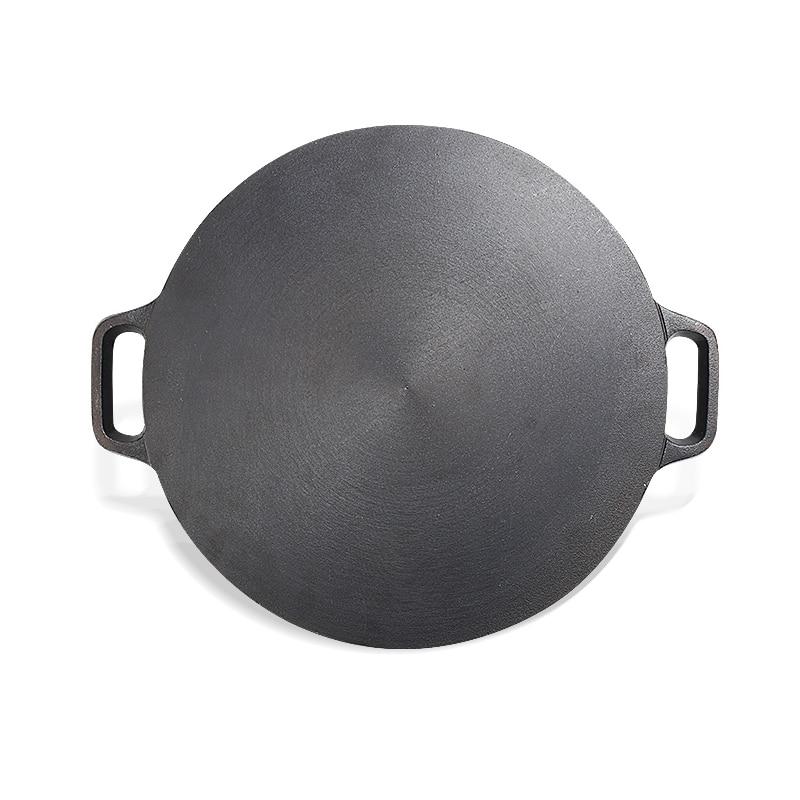 Cast Iron Crepe Pan Heavy Duty Non Stick Griddle Cookware