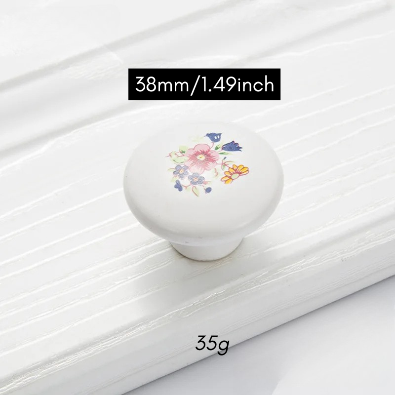 Ceramic Cabinet Drawer Door Furniture Handle and Door Knob
