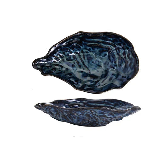 Ceramic Oyster Creative Plate Sushi Sashimi Cold Dish Tableware Plate