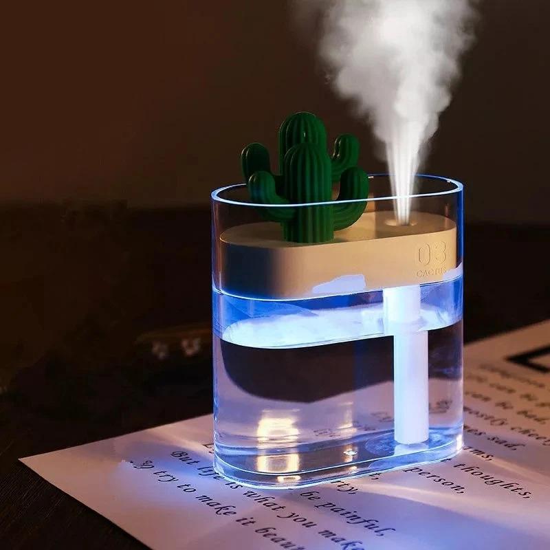 Clear Ultrasonic  Air Humidifier with Romantic Light