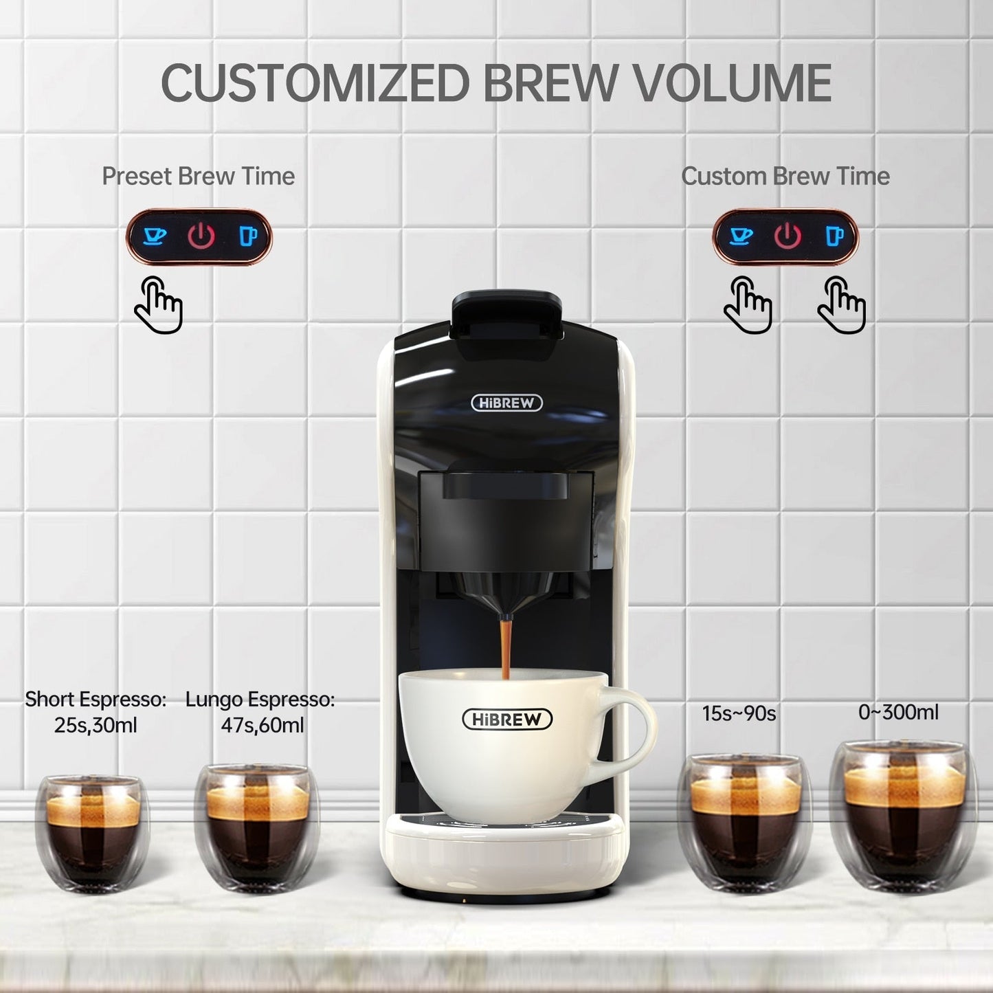 Coffee Machine Multiple Capsule Espresso Cafeteria Pod Coffee Maker