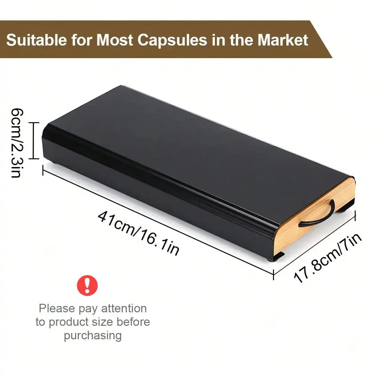 Coffee Pod Holder Drawer 40 Capacity Pod Capsule Storage Organizer