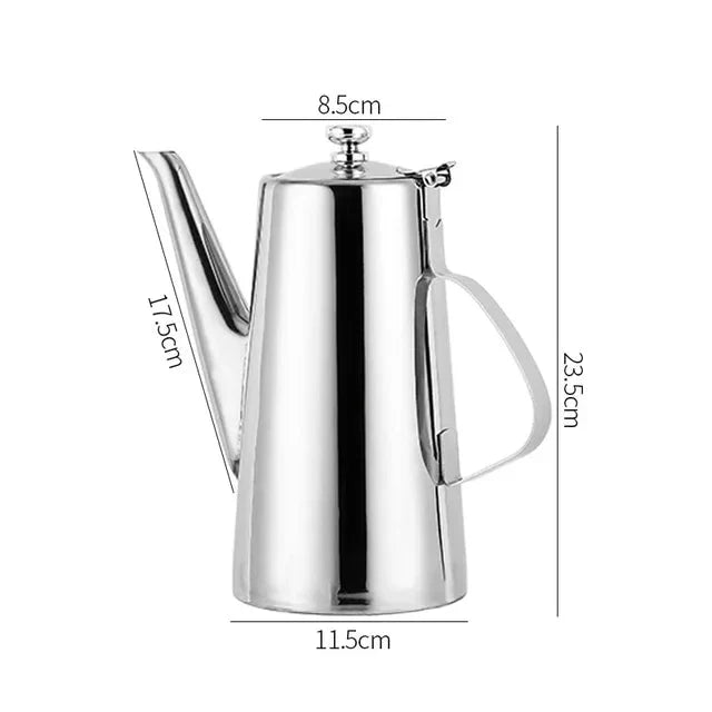 Cold Kettle Tea Set Long Mouth Soup Kettle Stainless Steel Teapot
