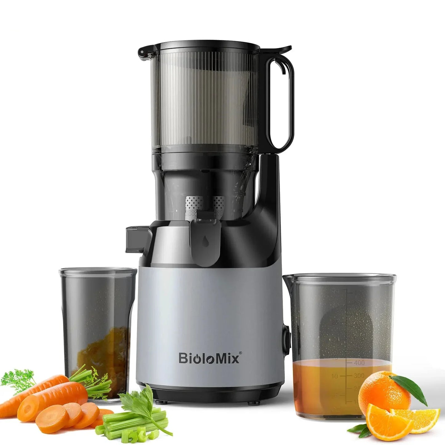 Cold Press Juicer BPA Free Slow Masticating Juicer with Wide Feed Chute
