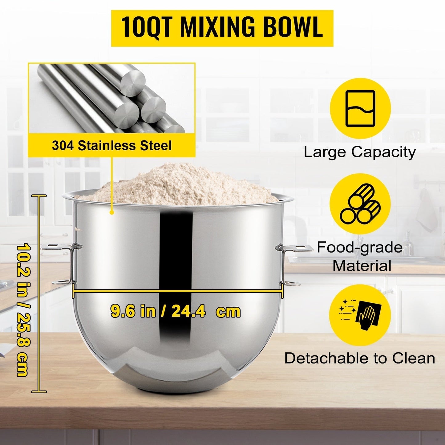 Commercial 3 Speeds Electric Food Mixer Stand Mixer Dough Mixer